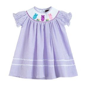 Lil Cactus Bunnies Smock Dress